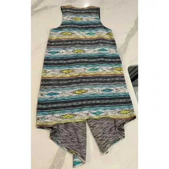 Ariat Cardigan Women’s Medium Joshua Tree Vest Serape Aztec Knit Open Front - Picture 4 of 5